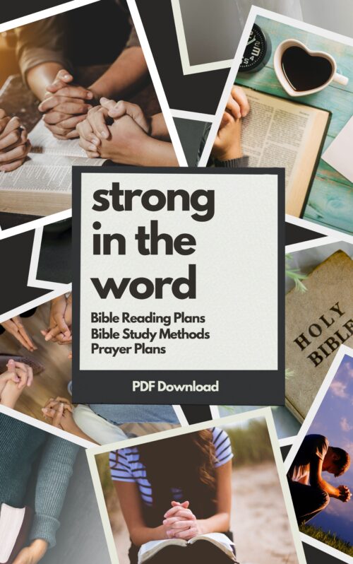 Bible Reading Plan: Strong in the Word (PDF Download)